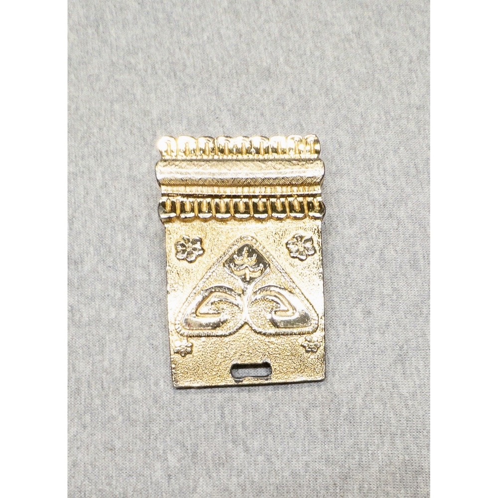 Alexis‎ Kirk Gold Belt Buckle Replacement Panel 3.5"x2"